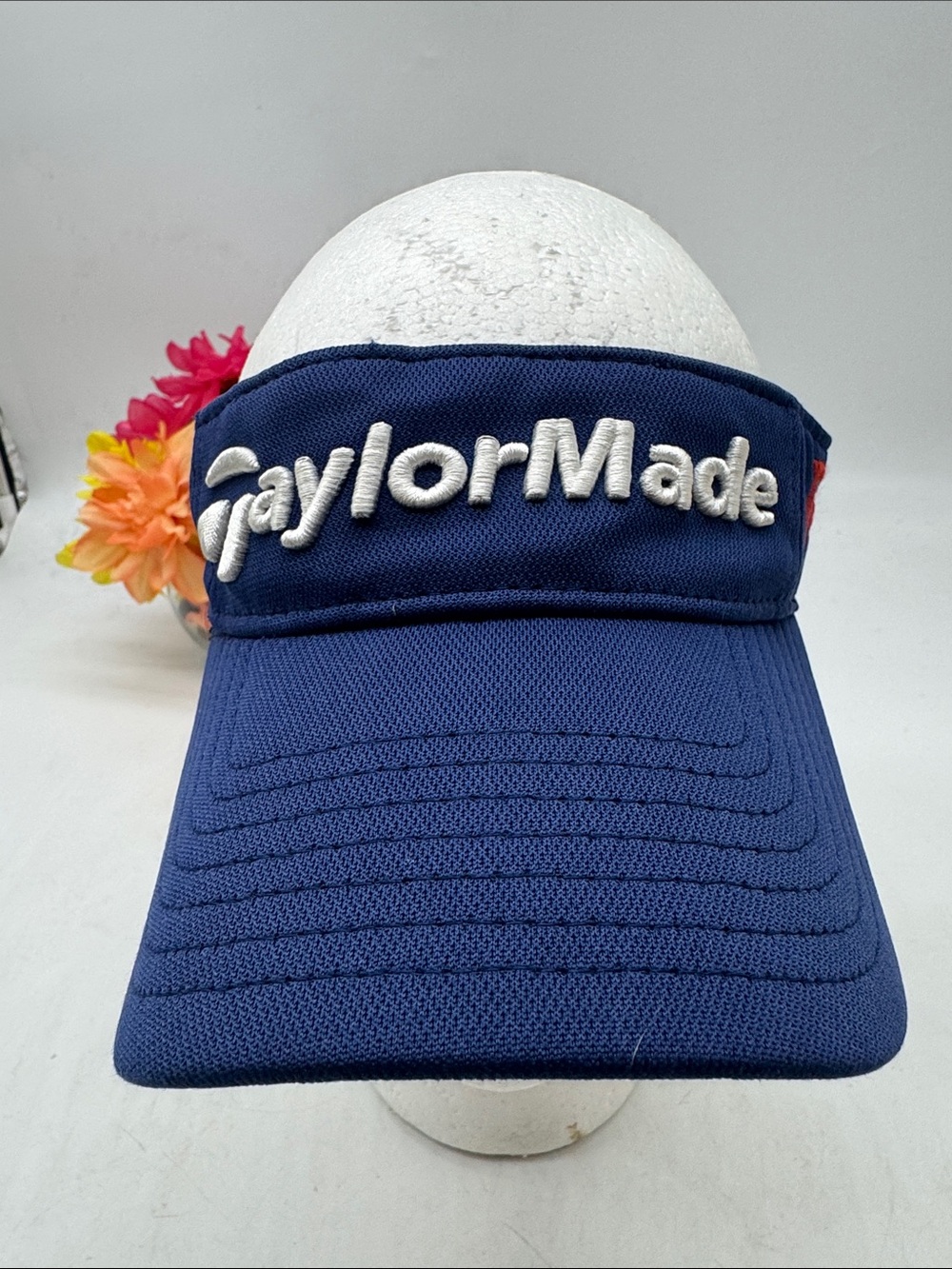 TaylorMade  Navy Visor with White Logo adjustable